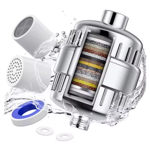 Welsee High Output Revitalizing Shower Filter - Reduces Dry Itchy Skin, Dandruff, Eczema, and Dramatically Improves The Condition of Your Skin, Hair and Nails